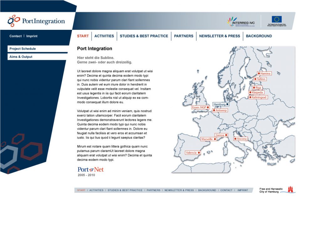 Startseite PortIntegration
