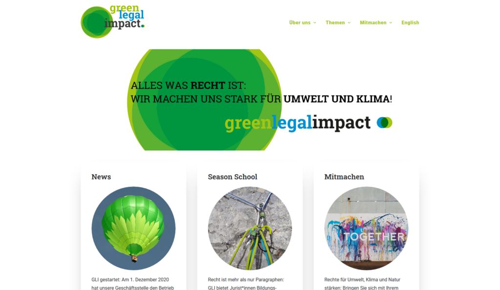 Startseite Green Legal Impact